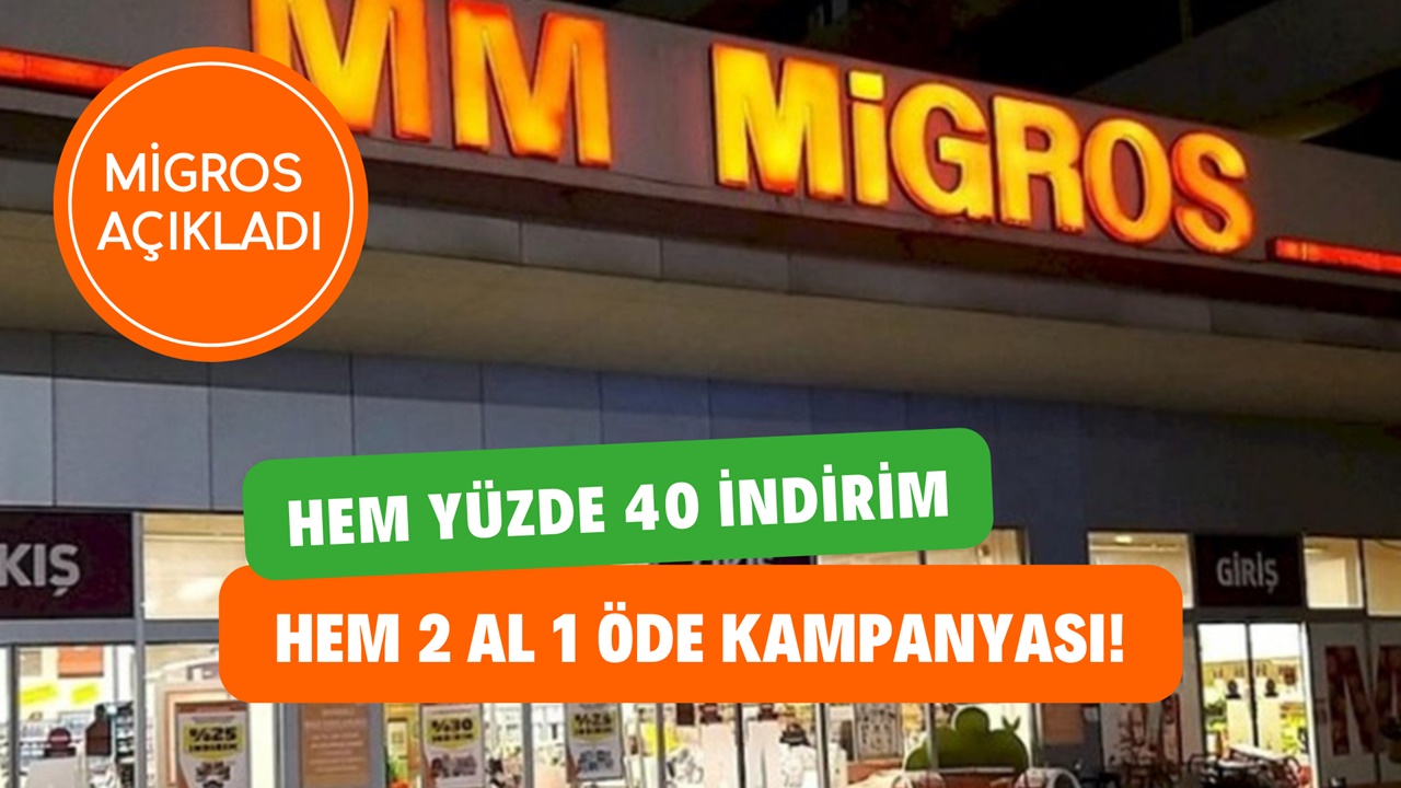 Migros indirim listesini açıkladı! 6’lı yumurta, 5 L sıvı yağ, 1 kg toz şeker, 16’lı tuvalet kağıdı, 8’li kağıt havluda yüzde 40 indirim var!