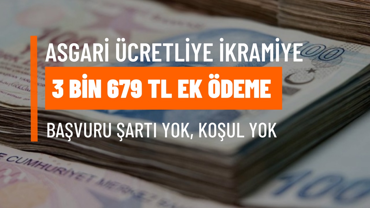 Asgari ücretliye büyük ikramiye çıktı! Başvuru şartı yok, geri ödeme yok, tam 3 bin 679 TL ikramiye hesaplara yatacak